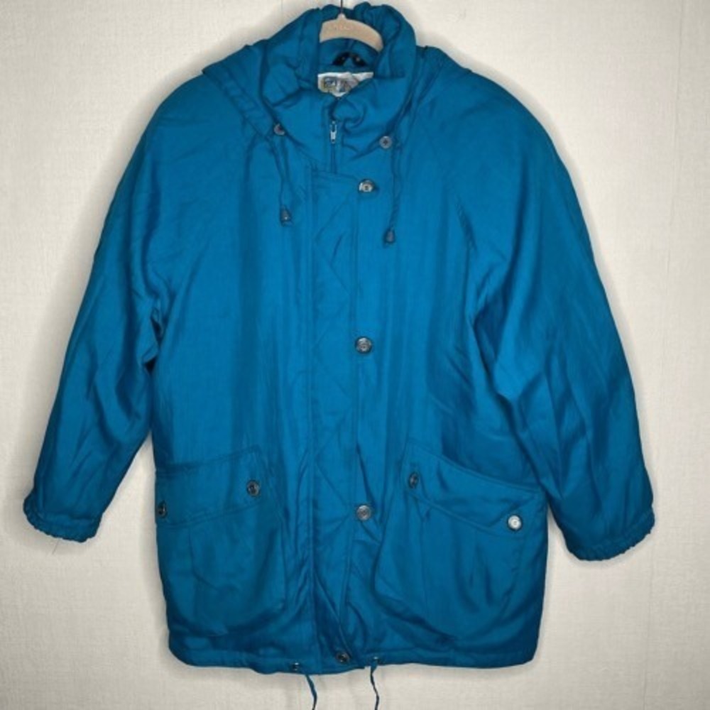 VTG‎ Winter Club Cyclone Blue Full Zip Puffer Winter Jacket Unisex M China